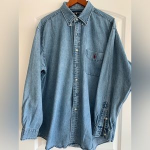 Polo Ralph Lauren Denim Shirt “Big Shirt” Cut - Large
